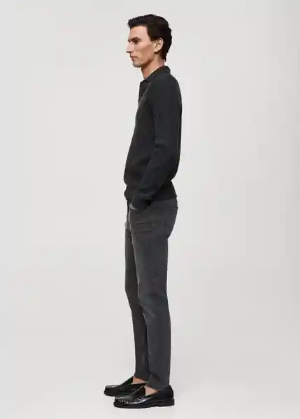 Jean Jude Tejano Gris Oscuro Talla 36 Hombre Mango