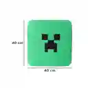 Cojín Para Asiento Cuadrada Creeper Serie Minecraft Verde Miniso