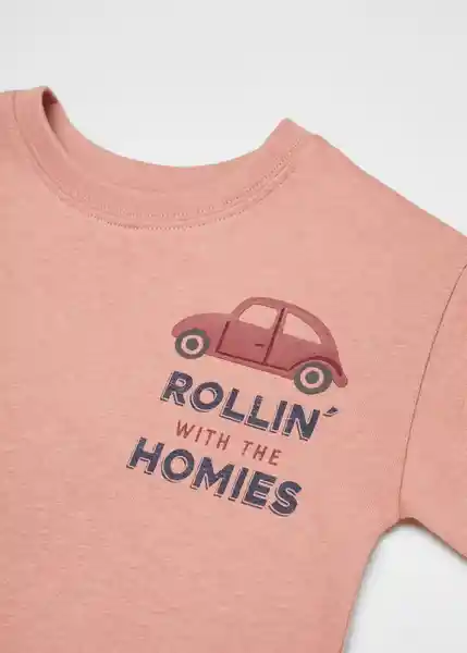 Camiseta Rollin Niños Cereza Talla 70 Mango