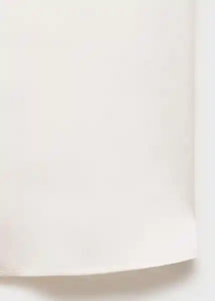 Camisa Sassa Off White Talla S Mujer Mango