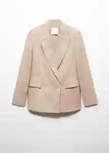 Blazer Americana Tempoli Piedra Talla S Mujer Mango