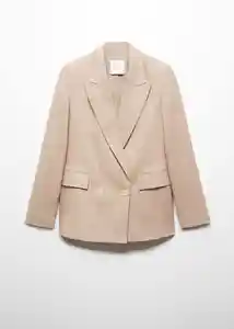 Blazer Americana Tempoli Piedra Talla S Mujer Mango