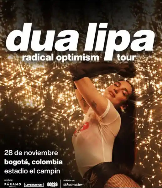Dua Lipa Bogotá Vip Oriental - Paramo
