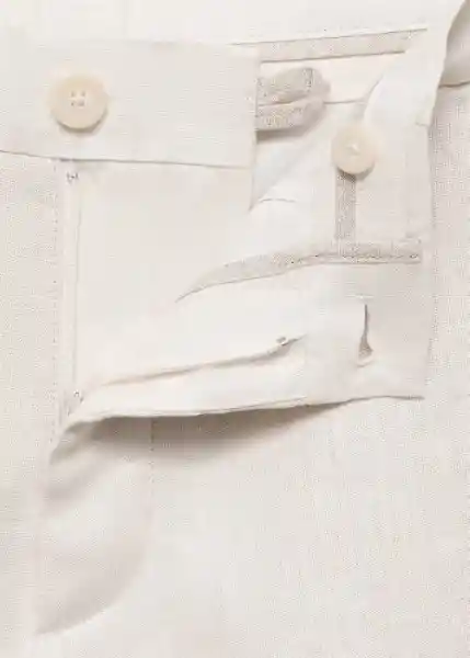 Bermuda Carp Offwhite Talla 42 Hombre Mango