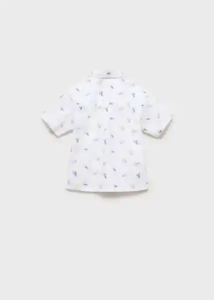 Camisa Langosta Blanco Talla 70 Niños Mango