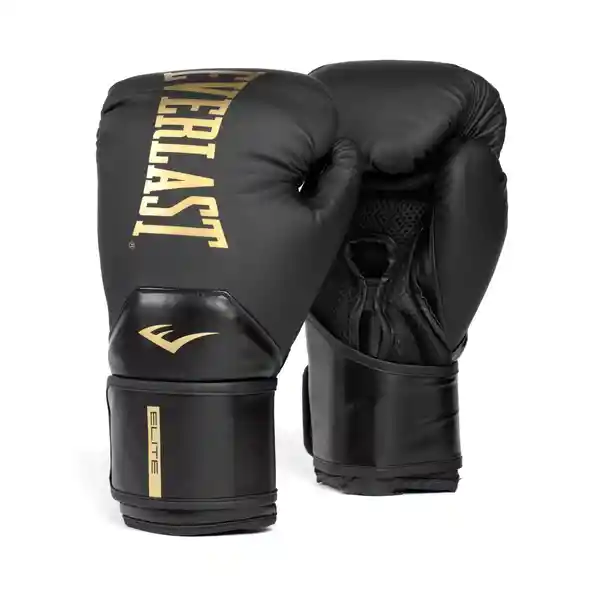 Guantes de Boxeo Elite 2 Negro/Dorado 10 Oz Everlast