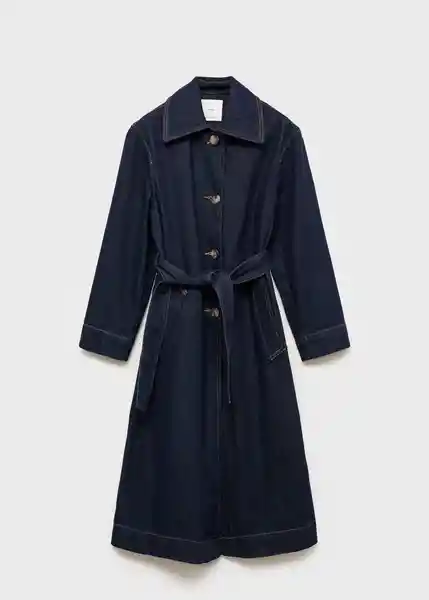 Abrigo Trench Amelia Tejano Soft Talla M Mujer Mango
