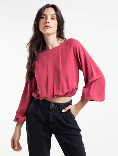  Camisa Qual Rosa Rubor Oscuro Talla L Naf-Naf 