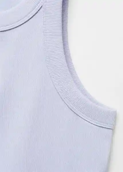 Top Boni Celeste Talla XS Mujer Mango