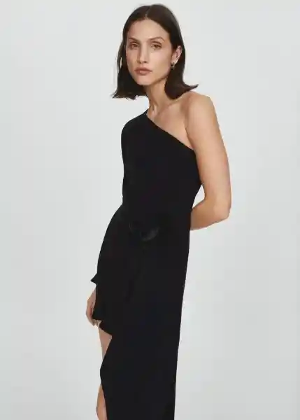 Vestido Gardenia Negro Talla S Mujer Mango