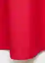 Falda Creta Rojo Talla XS Mujer Mango