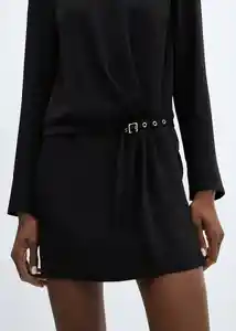 Vestido Felicia Negro Talla XL Mujer Mango