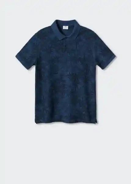 Polo Leafp-H Navy Talla L Hombre Mango