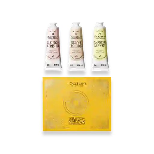 Kit Trio Cremas Para Manos  florales Loccitane