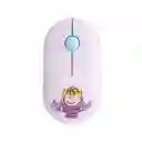 Mouse Inalámbrico Silencioso Snoopy Life Morado E160 Miniso