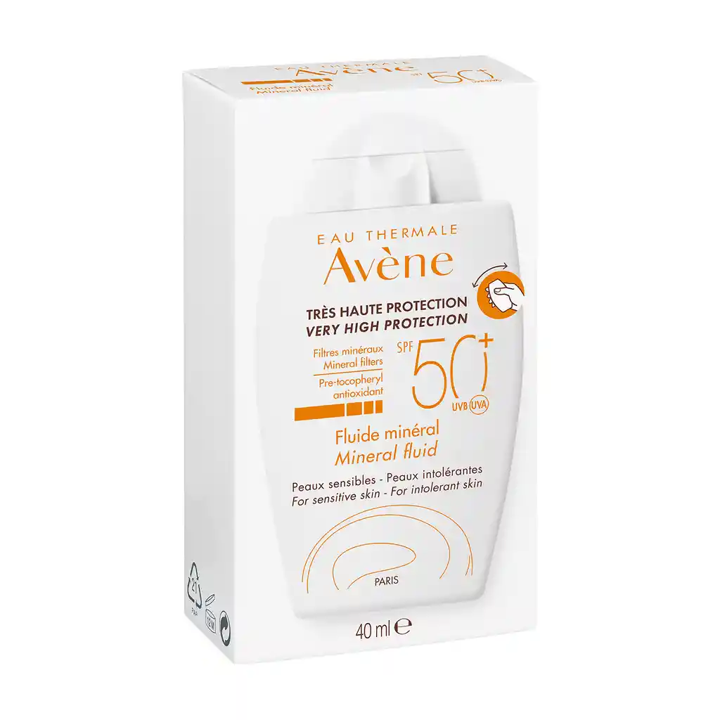 Avène Protector Solar Eau Thermale Fluido Mineral Spf 50 +