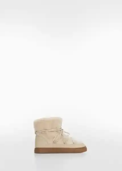 Botines Carla Crudo Talla 34 Niña Mango