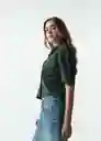 Camisa Cely Mujer Verde Hidai Ultraoscuro Talla S 513G351 Naf Naf