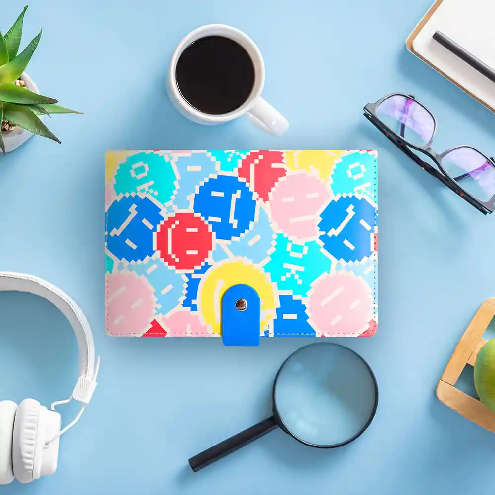 Cuaderno Con Cierre Magnético Rainbow Rayado 80 Hojas Miniso