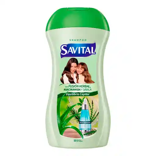 Shampoo Savital Fusion Herbal Botella