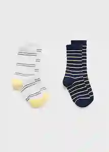 Calcetines Rayas Verde Verde Pastel Talla 21 Niños Mango