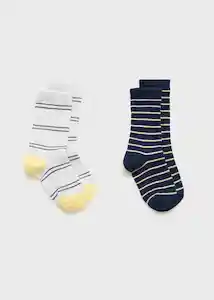 Calcetines Rayas Verde Verde Pastel Talla 21 Niños Mango
