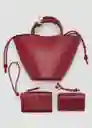 Bolso P Meti Burdeos Talla 99 Mujer Mango