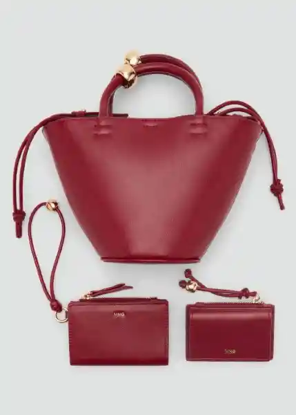 Bolso P Meti Burdeos Talla 99 Mujer Mango