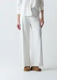 Pantalón Maia Mujer Crudo Puro Claro Talla 12 433G371 Naf Naf