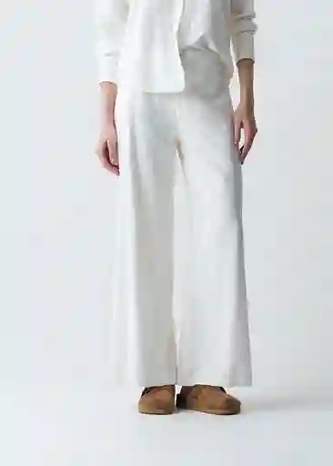 Pantalón Maia Mujer Crudo Puro Claro Talla 12 433G371 Naf Naf