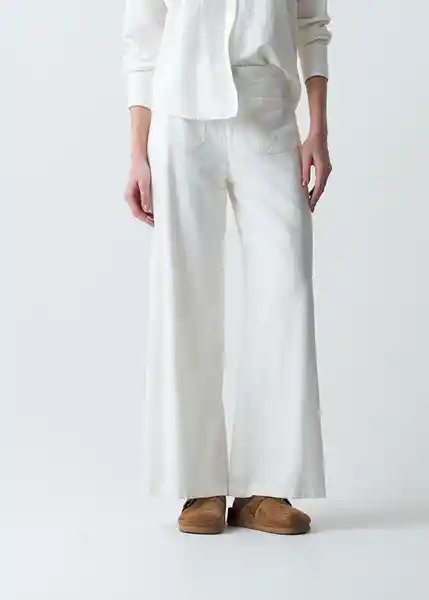 Pantalón Maia Mujer Crudo Puro Claro Talla 12 433G371 Naf Naf