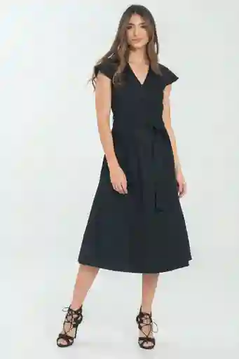 Vestido Midi Khaylee Color Azul Oscuro Talla S Ragged