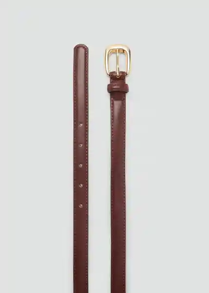 Cinturón Nico Marron Talla S Mujer Mango