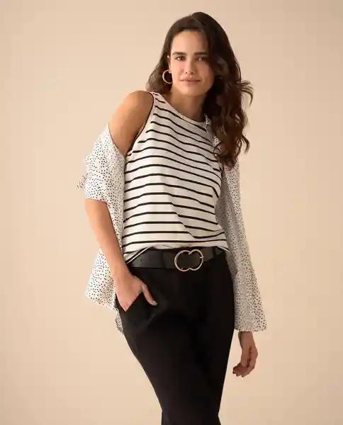 Camiseta Nevisca Crudo Claro Talla XL 601G000 Esprit