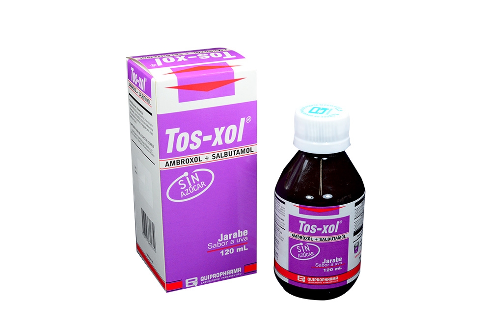 Tos-Xol Jarabe con Sabor a Uva sin Azúcar (0.3 g / 0.04 g) - Rappi