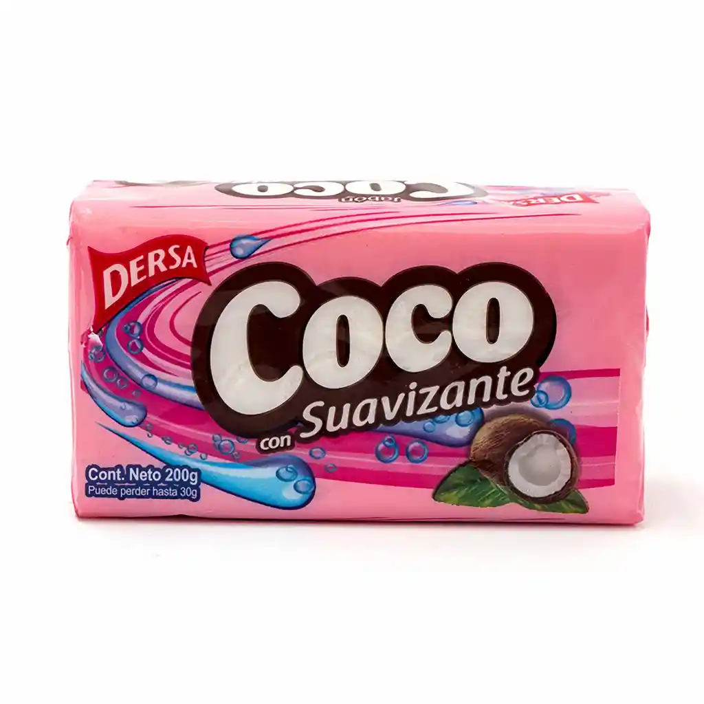 Dersa Detergente para Ropa Coco en Barra con Suavizante