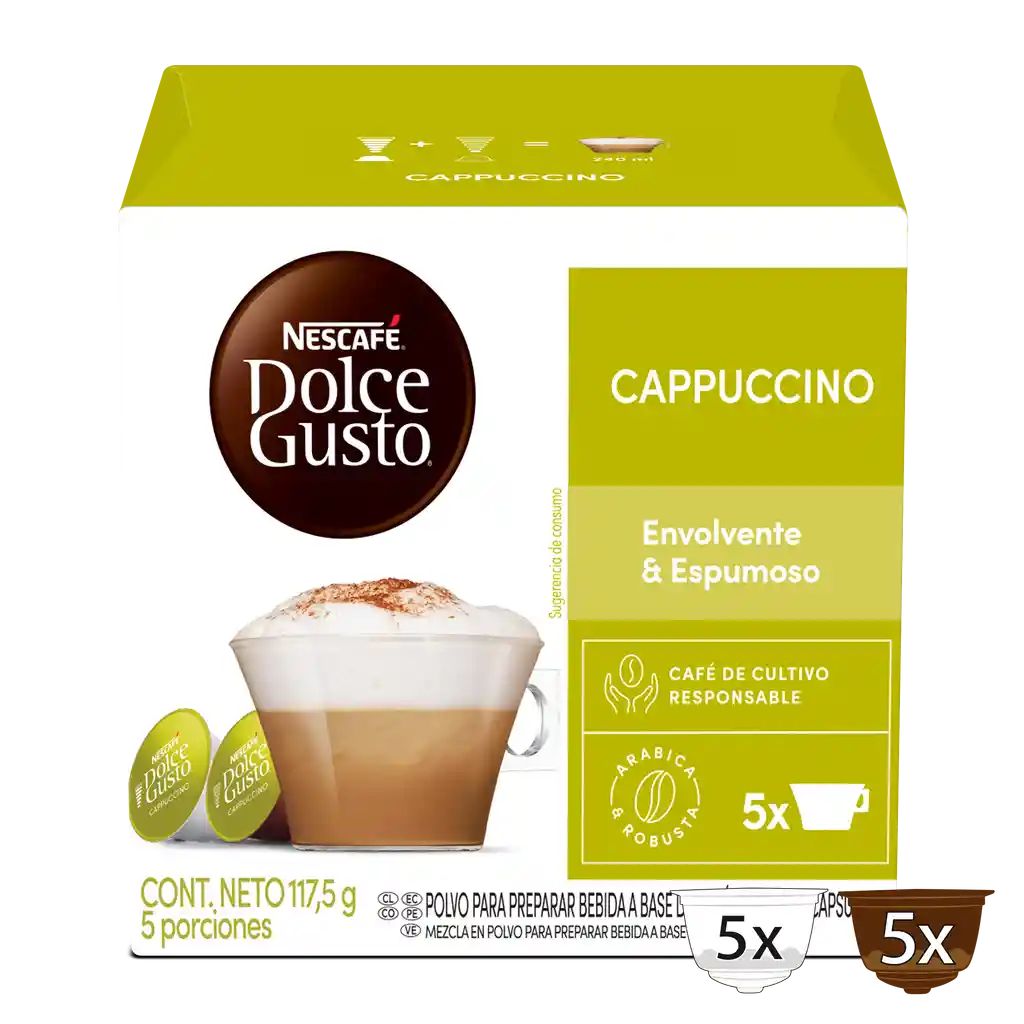 Cápsulas de café NESCAFÉ DOLCE GUSTO Cappuccino x 117,5g