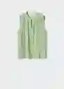 Top Athens-A Verde Talla XL Mujer Mango