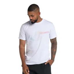 Camiseta Manga Corta Reetro Reel Hombre Blanco-m