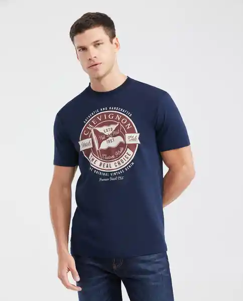 Camiseta Ch57 Graphic Azul Dark Ultra Oscuro T XXL Chevignon
