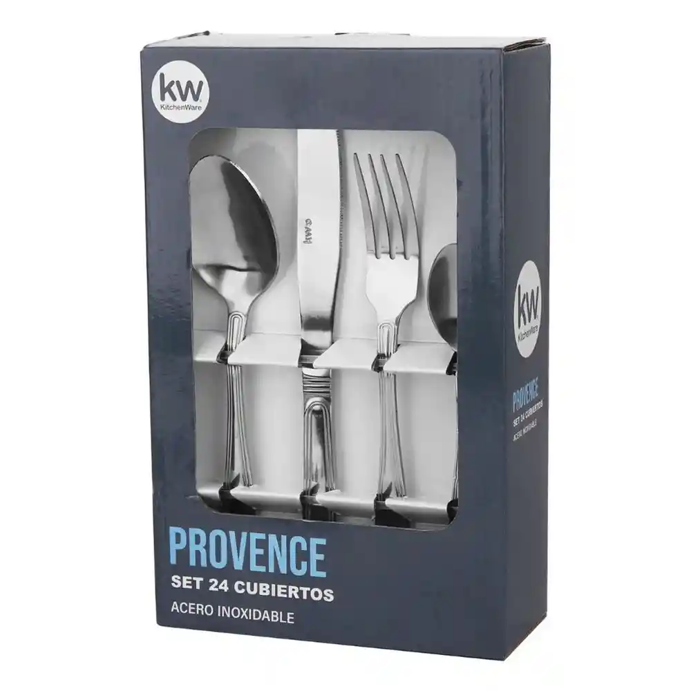 Set 24 Pzs Cubiertos Acero Inox Kw Sm046