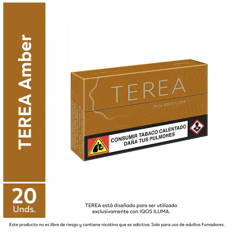 Terea Cigarrillo Amber Cajetilla