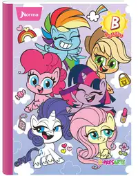 Cuaderno. My Little Pony Cuadriculado 100 Hojas Cosido Cuadernos Norma