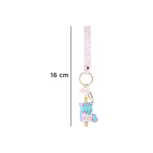 Llavero 3D de Paleta Unicornio Serie Mis Pastelitos Miniso