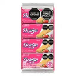 Bridge Galleta Waffer con Crema Sabor Fresa