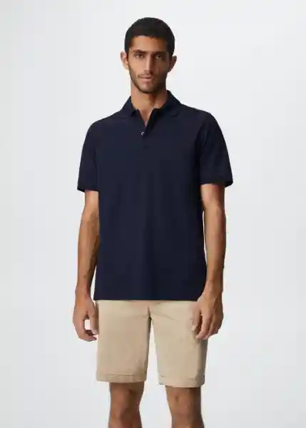 Polo Pels Navy Talla S Hombre Mango