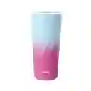 Vaso de Acero Azul y Rosa 600 mL Miniso