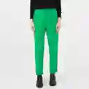 Pantalón Tiro Alto Bota Recta Verde Talla 8 - 554152