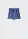 Short Tuna Azul Talla 10 Niñas Mango
