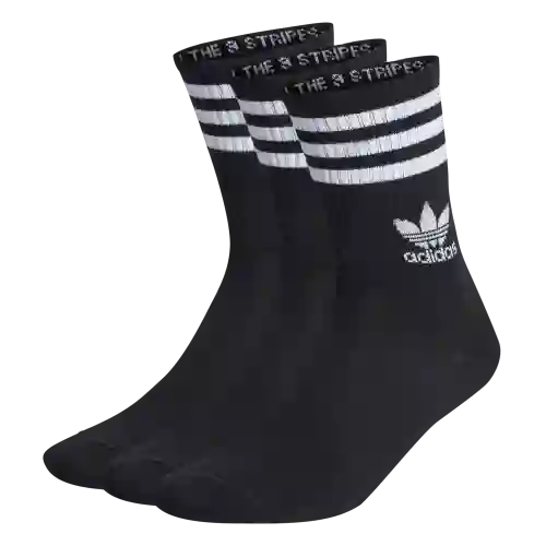Adidas Calcetines Originals Crew Sock 3Str Unisex Negro Talla M
